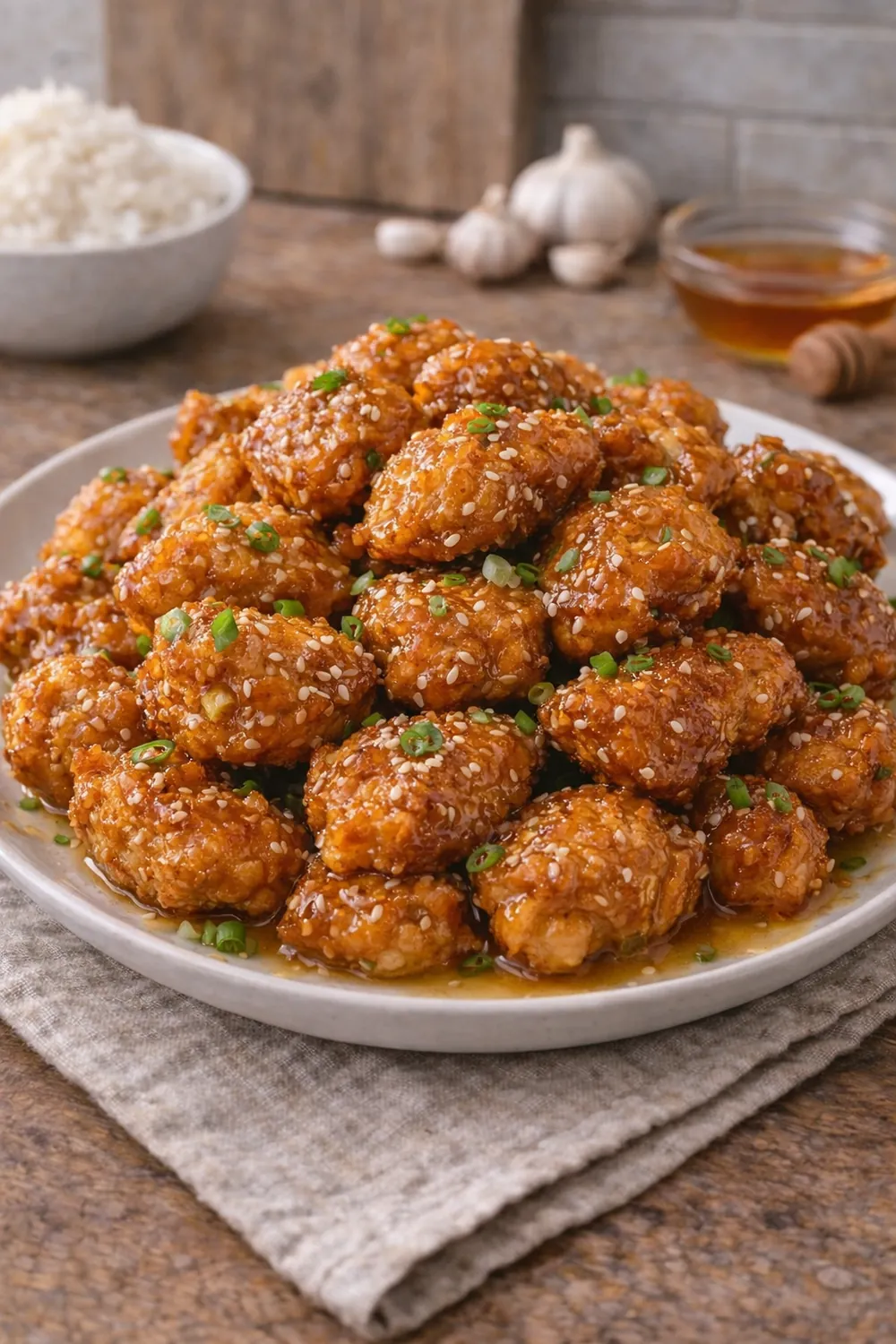 Ballı Sarımsaklı Çıtır Tavuk tarifi