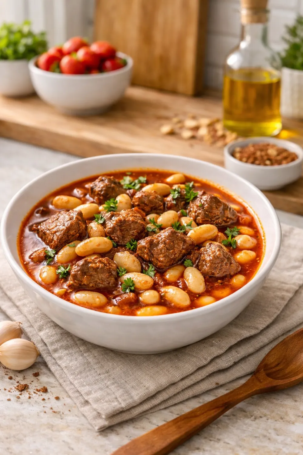 Islatılmadan Yapılan Kuru Fasulye tarifi