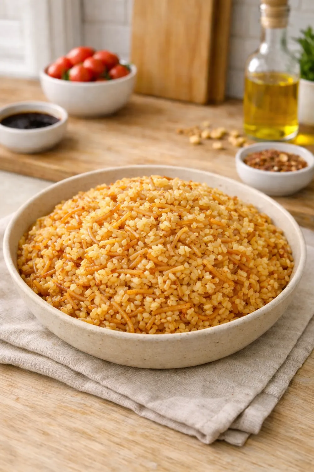 Şehriyeli Tereyağlı Bulgur Pilavı