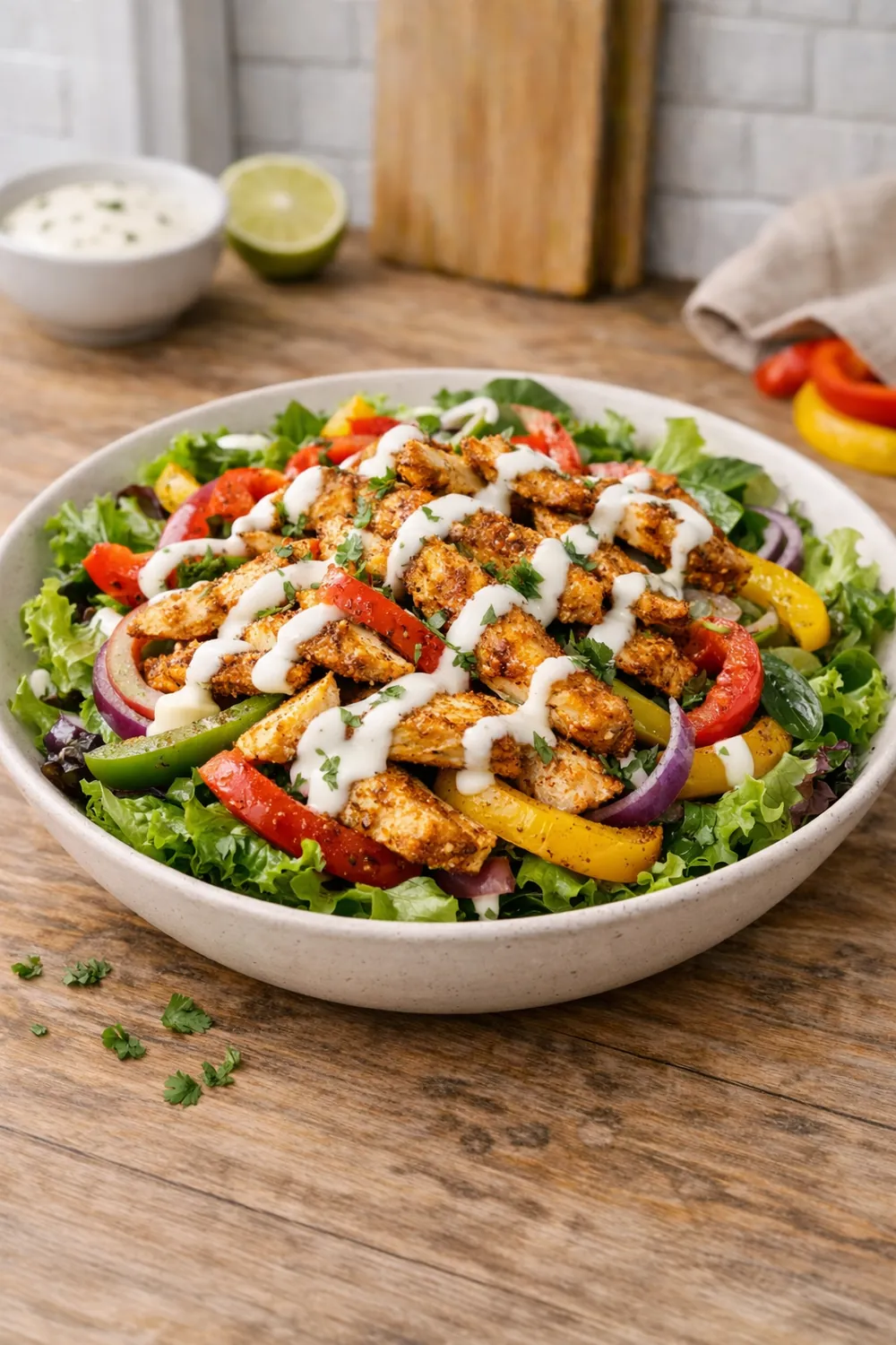Tavuk Fajita Salatası