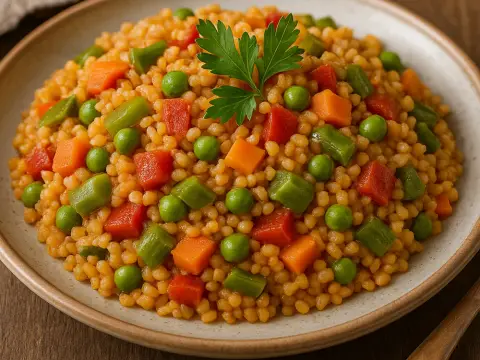 Sebzeli Bulgur Pilavı