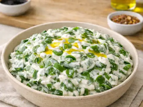 Yoğurtlu Semizotu Salatası