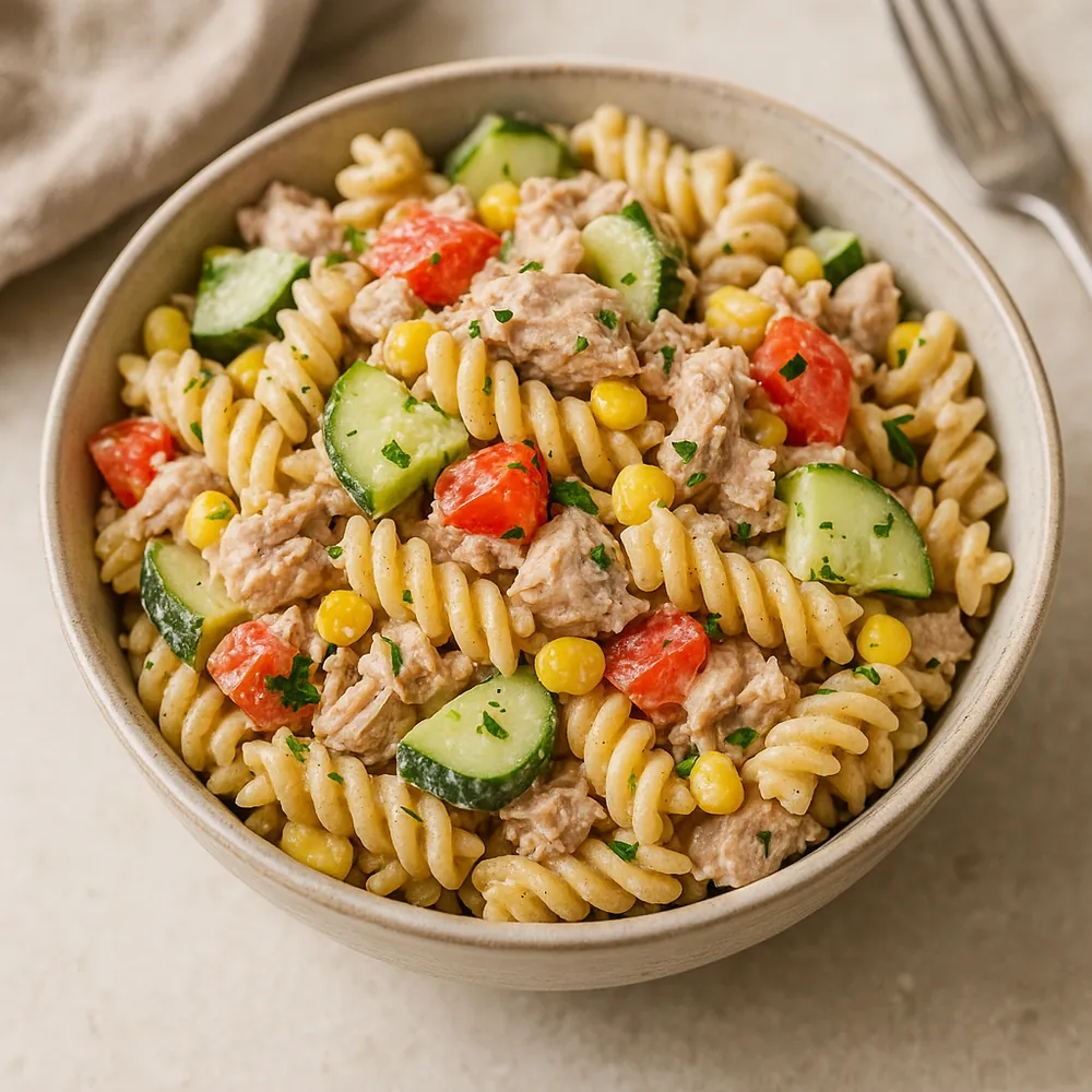 Ton Balıklı Makarna Salatası
