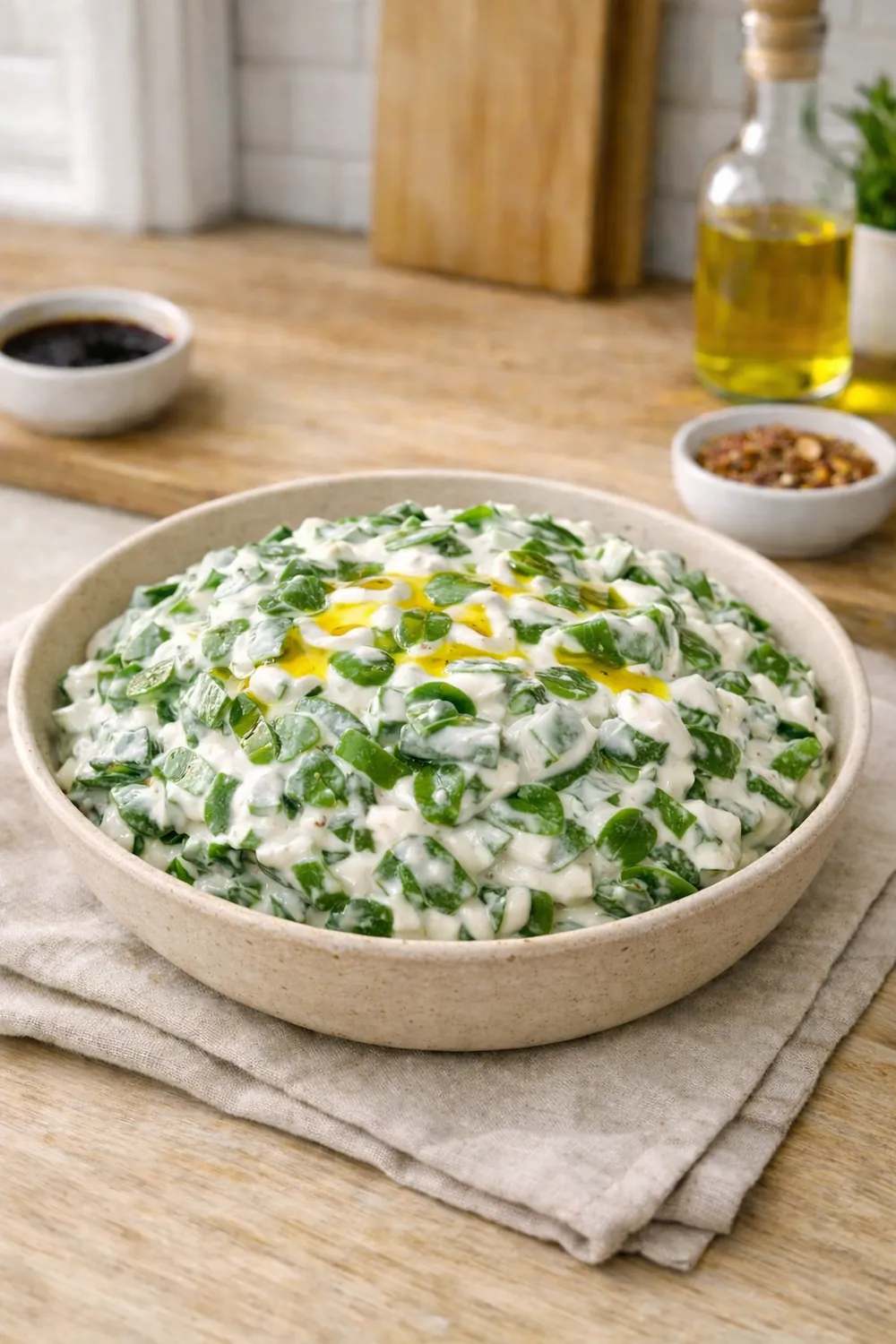Yoğurtlu Semizotu Salatası tarifi